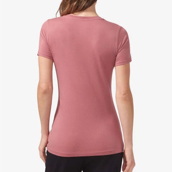 Tommy John XSmall Top Second Skin Crew Neck Tee in Deco Rose NWT - Picture 3 of 6